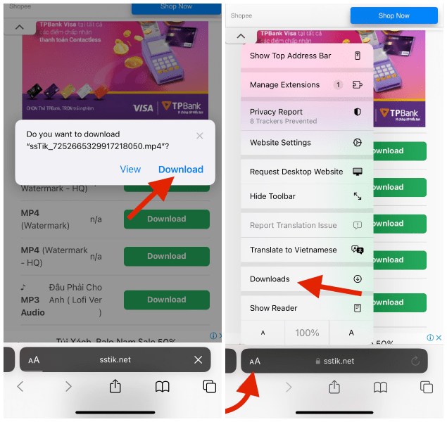 howto download video tiktok iphone